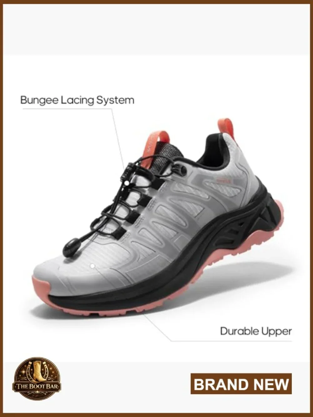 Women's Lightweight Quick Lace Hiking Sneakers Trail Walking Shoes